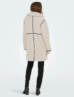 ONLY ONLRUBI SHEARLING COAT CS OTW - Kappor PUMICE STONE New