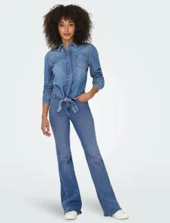 -ONLSEVIGNY LECEY LS KNOT DNM SHIRT AKM - Långärmade|ONLY Online