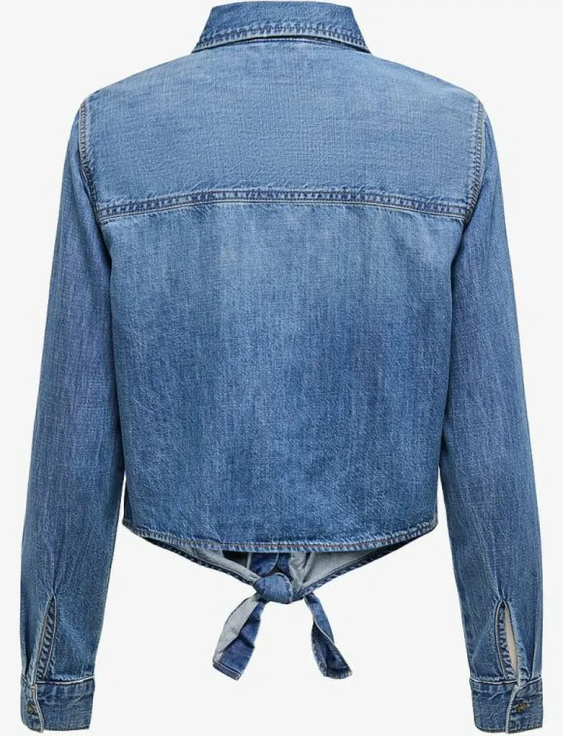 -ONLSEVIGNY LECEY LS KNOT DNM SHIRT AKM - Långärmade|ONLY Online