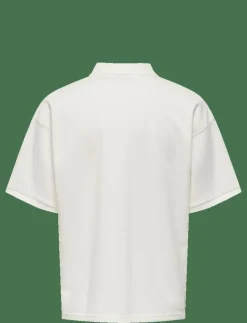 ONLY & SONS ONSCALI LOOSE SS RESORT POLO ART - Kortärmade pikéer CLOUD DANCER Hot