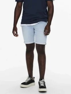 ONLY & SONS ONSPLY LB JOG 8587 PIM DNM SHORTS NOOS - Jeansshorts BLUE DENIM Hot