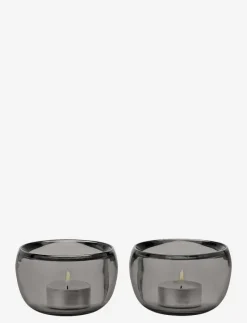 Stelton Ora tealightholder, 2 pcs. - Dekoration SMOKE