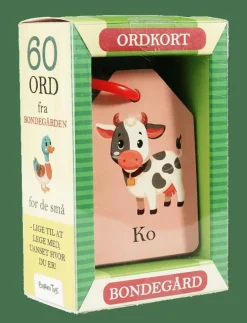 Barbo Toys Ordkort - På Bondegården (DK) - Pedagogisk barnbok MULTIPLE COLOR Outlet