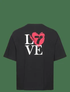 7 DAYS Active Organic Heavy Boxy Tee - T-Shirts 001 BLACK Clearance