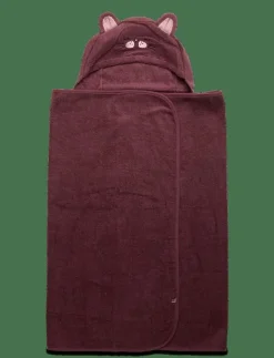 Pippi Organic hooded bath towel - Handdukar ROSE BROWN Clearance