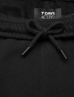 7 DAYS Active Organic Regular Sweatpants - Sweatpants 001 BLACK Outlet
