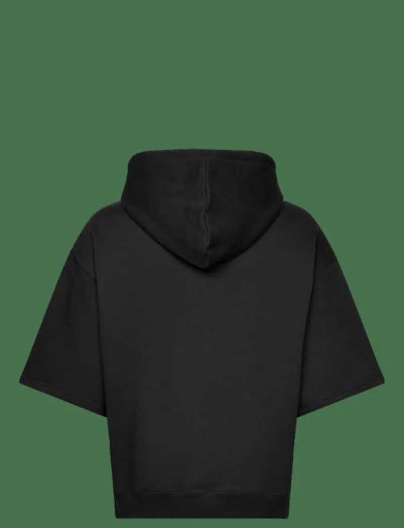 7 DAYS Active Organic Short Sleeve Hoodie - Huvtröjor 001 BLACK Discount