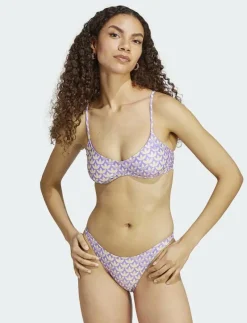 adidas Performance Originals Monogram Swim Top - Bikinis ALMYEL/VIOFUS Sale