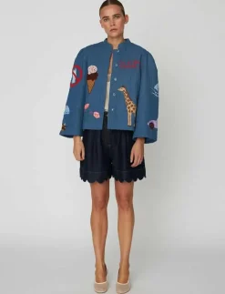 Out Of Office Embroidered Jacket - Tunna jackor|Stella Nova Hot