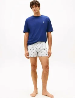 Tommy Hilfiger OVERSIZED TEE & WOVEN BOXER - Pyjamas PRPY NVY/ITHCA CREST AOP Outlet