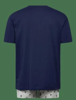 Tommy Hilfiger OVERSIZED TEE & WOVEN BOXER - Pyjamas PRPY NVY/ITHCA CREST AOP Outlet