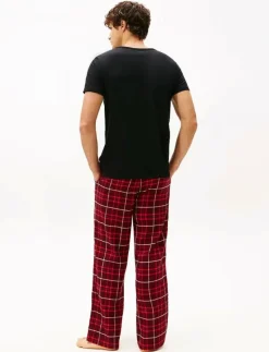 Tommy Hilfiger 3P SS V-NECK TEE - Pyjamasöverdelar BLACK/WHITE/MID GREY HEATHER Discount