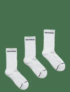 3-Pack Girlfriend Crew Sock - Strumpor|Girlfriend Collective Clearance