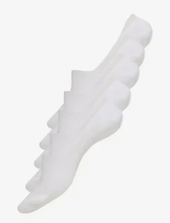 URBAN QUEST 5-Pack Men Bamboo No Show Socks - Ankelstrumpor WHITE