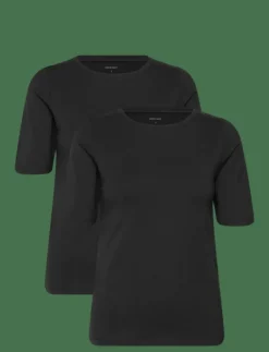 2-Pack Women Bamboo Shortsleeved T-shirt Slim Fit - T-shirts|URBAN QUEST Clearance