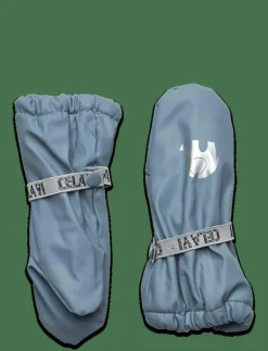 CeLaVi Padded PU-mittens - Regnvantar SMOKE BLUE Sale