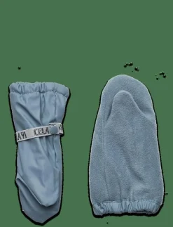 CeLaVi Padded PU-mittens - Regnvantar SMOKE BLUE Sale