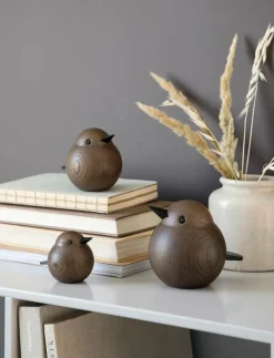 Novoform Papa Sparrow - Träfigurer SMOKE STAINED Sale