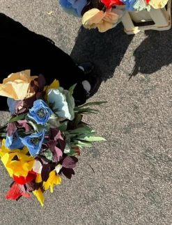 PAPER FLOWER, BRANCH WITH DETAILED LEAFS, - Torkade blommor|Studio About Best