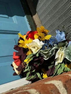 PAPER FLOWER, BRANCH WITH DETAILED LEAFS, - Torkade blommor|Studio About Best