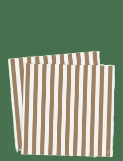 ERNST Paper napkin - Servetter CARAMEL/WHITE