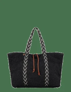 Becksöndergaard Paper Straw Pheobe Bag - Strandväskor BLACK Best