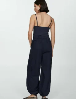 Parachute overall with braces - Jumpsuits|Mango New
