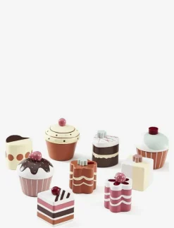 Kid's Concept Pastries 9pcs BISTRO - Leksaksmat & Leksakstårtor MULTI Hot