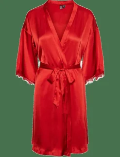PCANOVI 3/4 SATIN NIGHT KIMONO - Kimonos|Pieces Discount