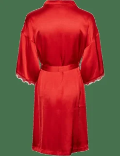 PCANOVI 3/4 SATIN NIGHT KIMONO - Kimonos|Pieces Discount