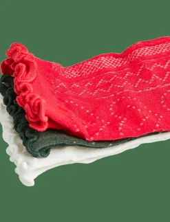 Pieces PCJARA POINTELLE SOCKS 3 PACK MPA - Sockor CLOUD DANCER