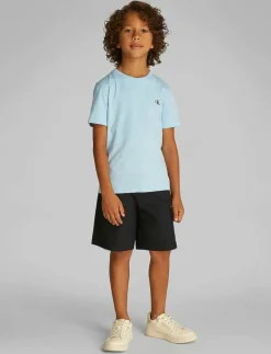 Calvin Klein PEACHED TERRY PINTUCK JOGGER - Mjukisbyxa CK BLACK