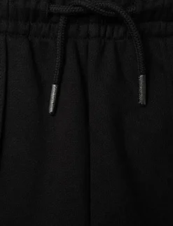 Calvin Klein PEACHED TERRY PINTUCK JOGGER - Mjukisbyxa CK BLACK