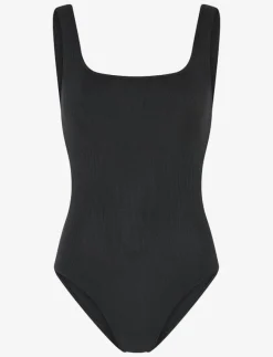Girlfriend Collective Penny Square Neck Bodysuit - Jumpsuits & Bodies BLACK Online