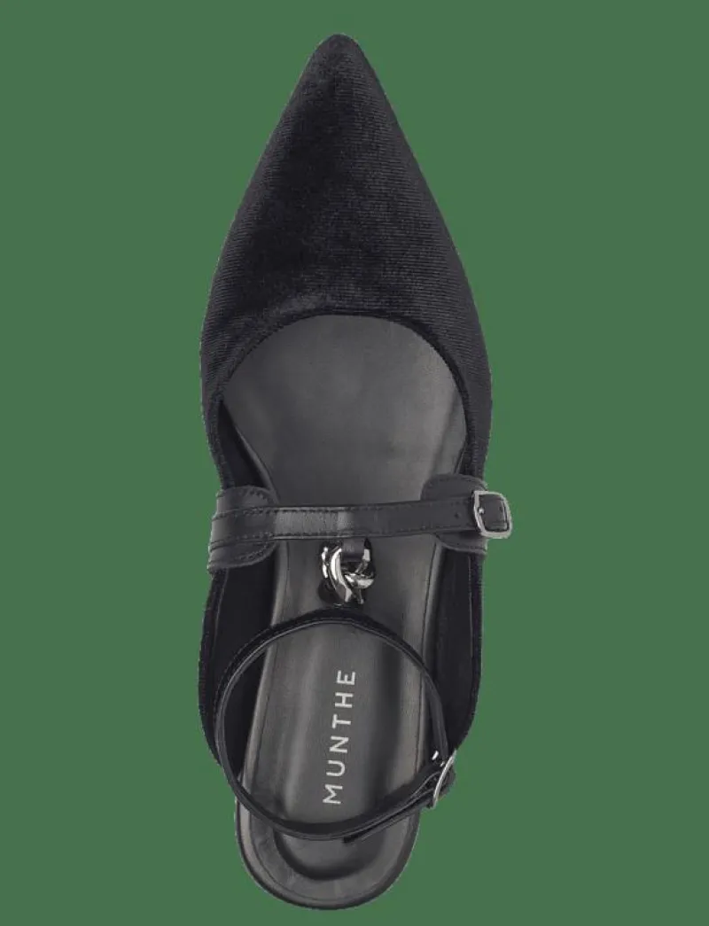 Munthe PERMA - Platta mules BLACK Sale