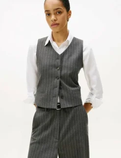 PINSTRIPE TAILORED VEST - Kavajer|Tommy Hilfiger Online