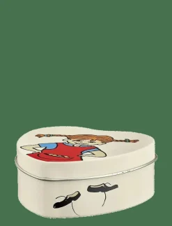 Muurla Pippi plåtburk hjärta m lock BE MORE PIPPI - Bakformar BEIGE Clearance