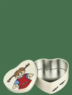 Muurla Pippi plåtburk hjärta m lock BE MORE PIPPI - Bakformar BEIGE Clearance