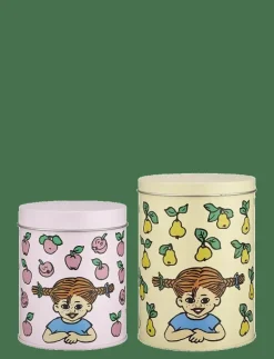 Pippi plåtburkar Frukter set om 2 st - Förvaringsburkar|Muurla