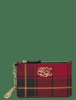 Plaid Nappa Leather Zip Card Case - Korthållare|Lauren Ralph Lauren Online