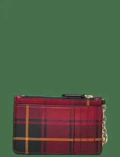 Plaid Nappa Leather Zip Card Case - Korthållare|Lauren Ralph Lauren Online