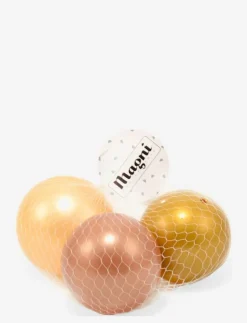 Magni Toys Plastic balls in net. 3 colors; khaki, sand and beige. - Motorikleksak COBBER/KHAKI/YELLOW Online