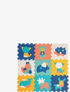 Play mat with animals (9 pcs) - Lekmattor|Ludi New