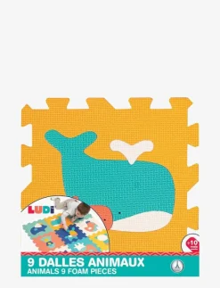 Play mat with animals (9 pcs) - Lekmattor|Ludi New
