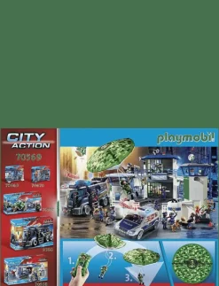 PLAYMOBIL City Action Police Parachute Search - 70569 - City Action MULTICOLORED Online