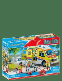 City Life Ambulans med ljus och ljud - 71202 - City Life|PLAYMOBIL Outlet