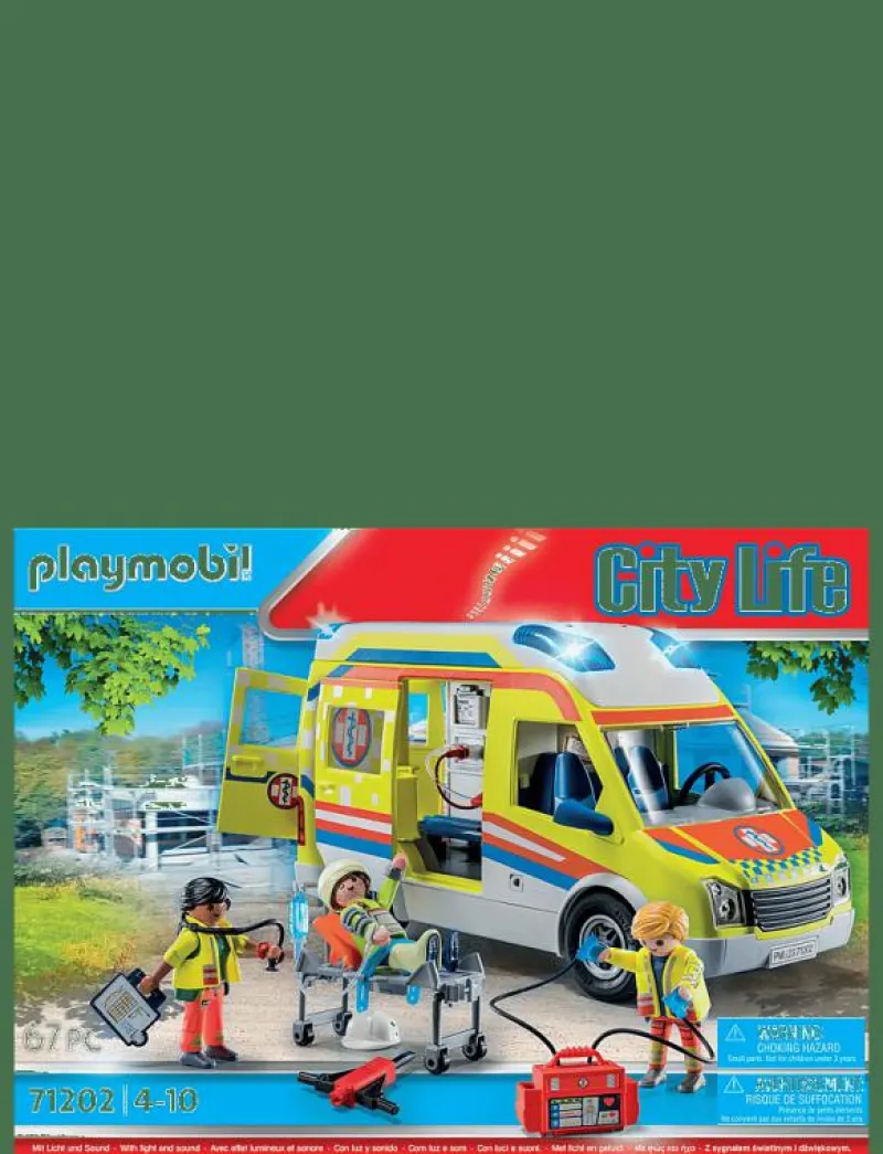 City Life Ambulans med ljus och ljud - 71202 - City Life|PLAYMOBIL Outlet