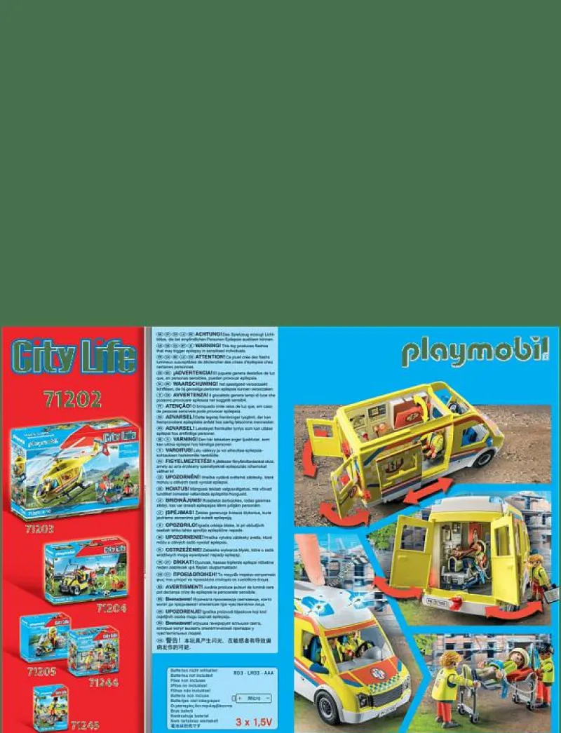 City Life Ambulans med ljus och ljud - 71202 - City Life|PLAYMOBIL Outlet