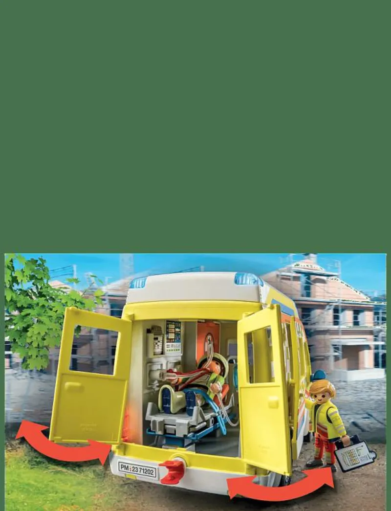 City Life Ambulans med ljus och ljud - 71202 - City Life|PLAYMOBIL Outlet