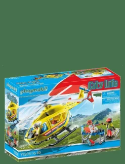 PLAYMOBIL City Life Räddningshelikopter - 71203 - City Life MULTICOLORED Outlet